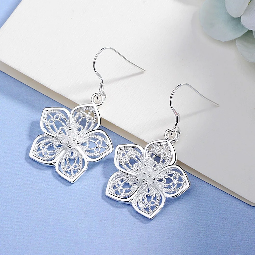 Orecchini a forma di fungo in argento Sterling 925