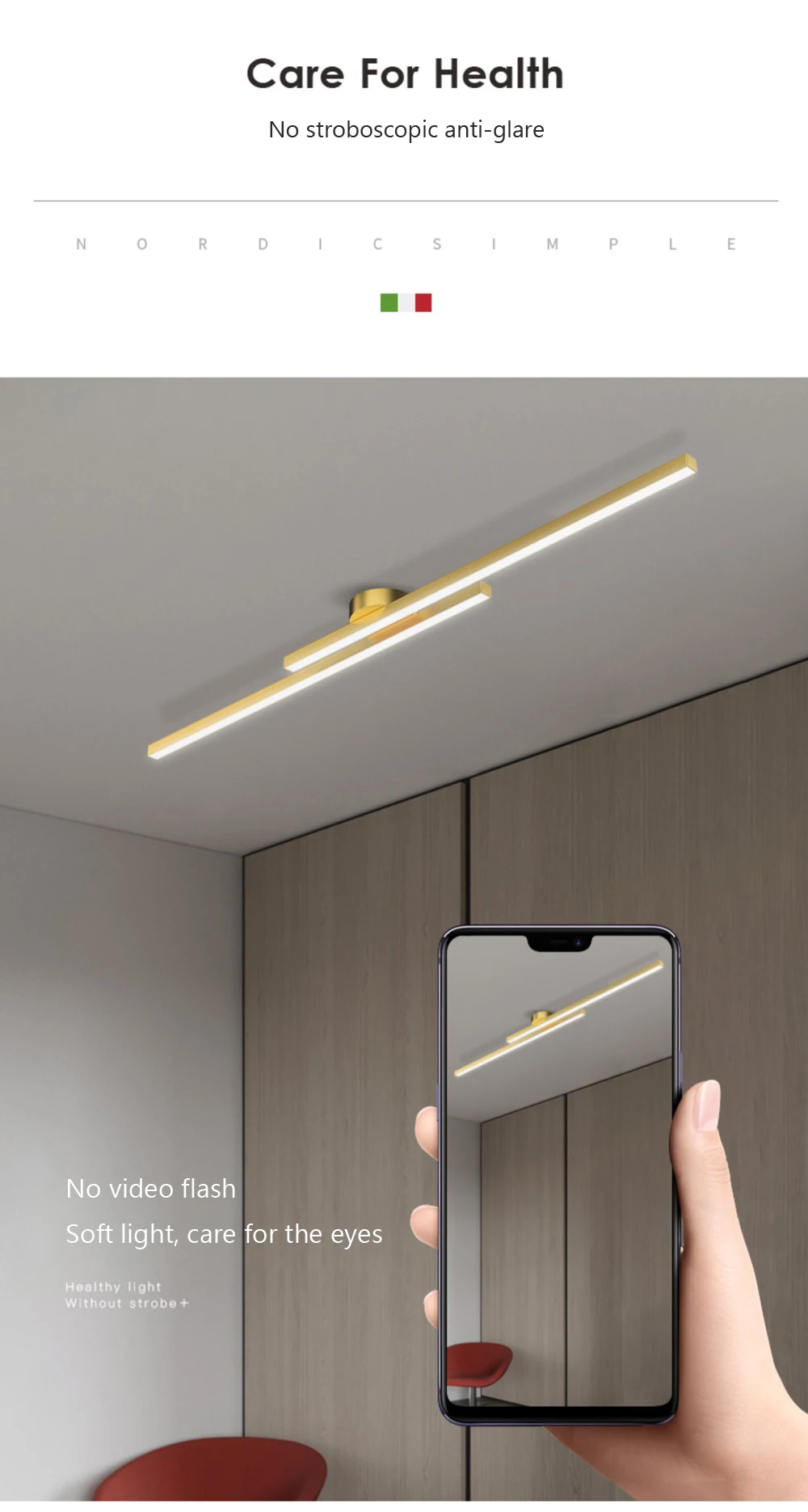 Modern LED ceiling light image 3