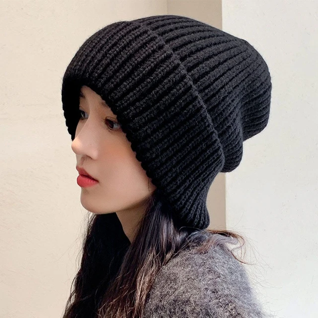 Bonnet en laine pour femme, bonnet femme, bonnet fille, bonnet femme chaud,  bonnet de ski doux, mode automne et hiver, crânes chauds, 2020 - AliExpress