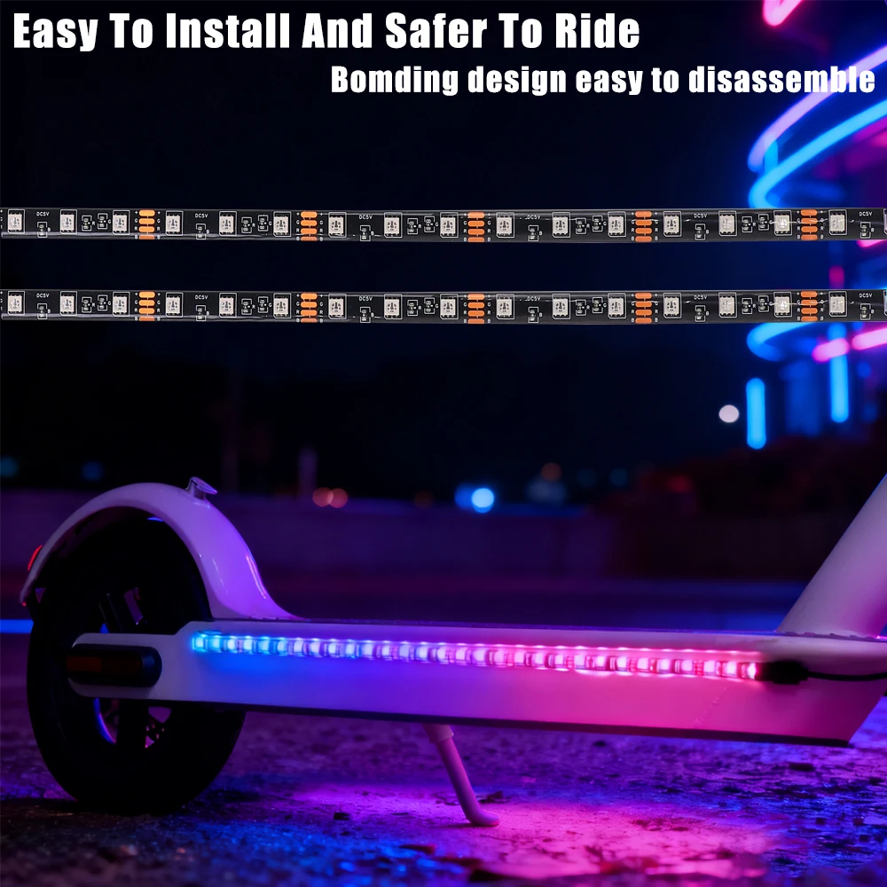 Roller LED Streifen Mehrere Farbe Für Xiaomi M365 1s Pro Pro2 MI3 Elektrische Roller Sicherheit Nachtlicht Taschenlampe Lampe – Detail 9