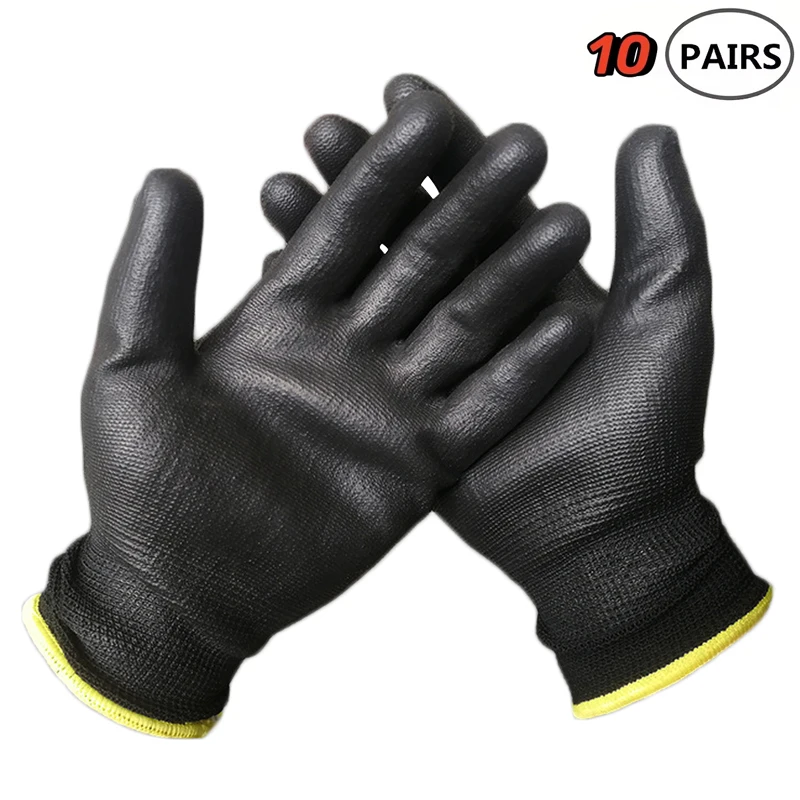 Work Gloves Gardening Gloves Antistatic Gloves 20pcs Protective Wear-resistant Non-slip Anti-static Gardening And Woodworking Machinery Durable Safety