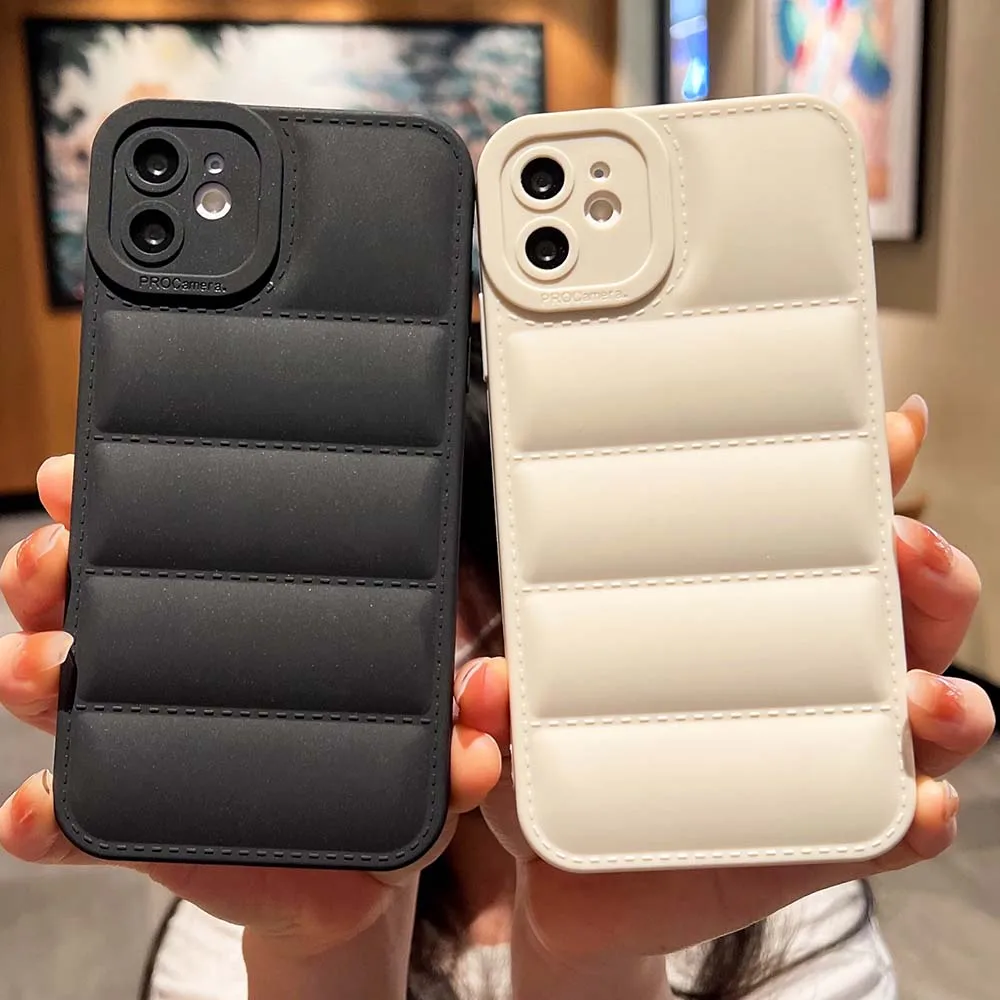 Down Coat Style Case for iPhone