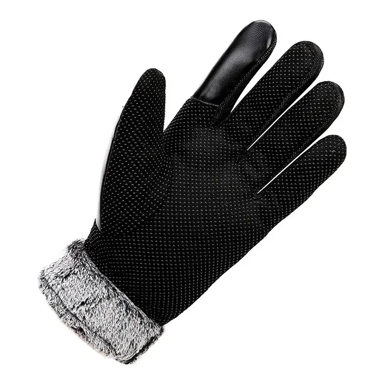 Guanti Invernali Donna Touch Screen - Morbidi In Velluto, Caldi, Antivento - Per Sci, Moto, Corsa E Outdoor - Colore Nero - 4