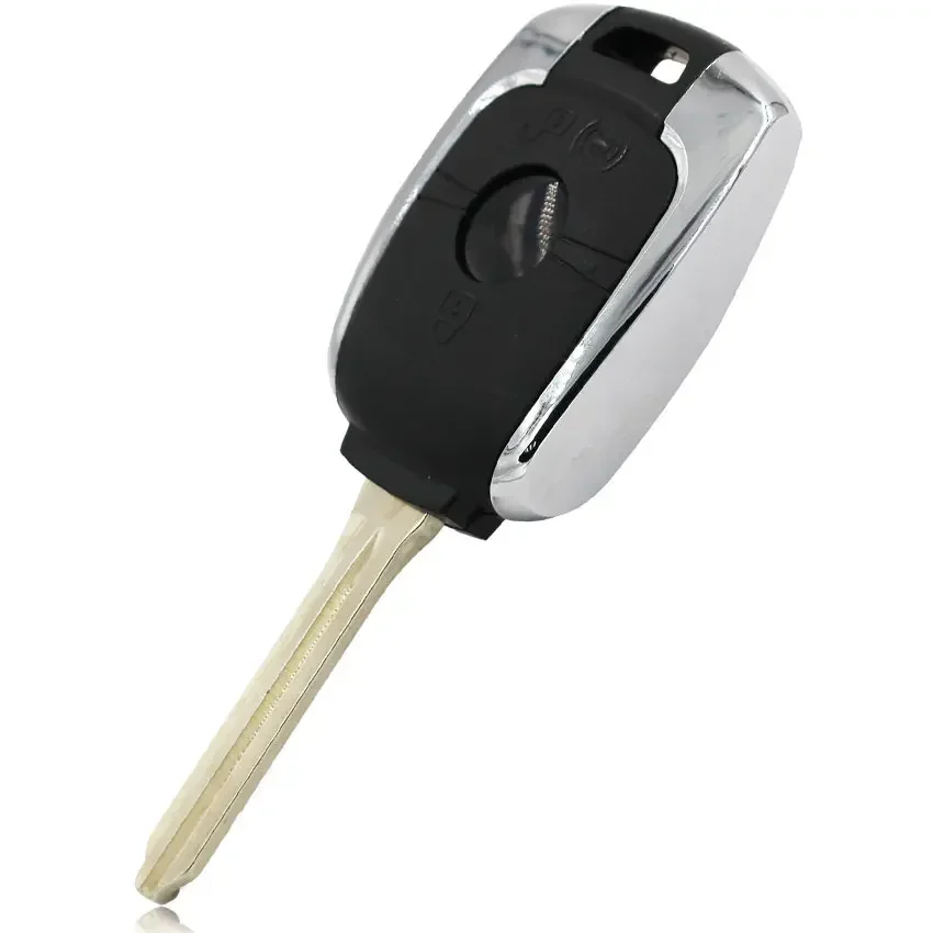 Ecusells New Replacement Remote Key Shell Case Smart Car Key Housing Cover For Ssangyong Korando With Uncut Blade