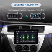 Autoradio Android Podofo 10,1 pouces avec écran rotatif 1DIN, lecteur MP5, Carplay sans fil, Bluetooth, radio AM RDS, récepteur FM, prise en charge de la caméra de recul 3