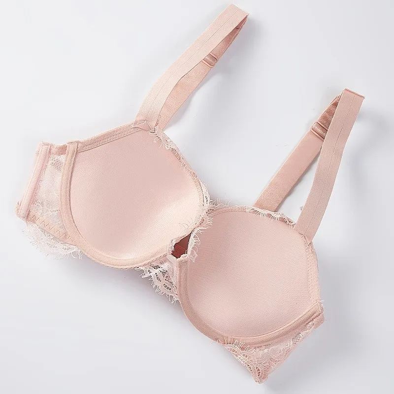 New Sexy Lace Bra, Diamond Letter Shoulder Strap Underwear Thong Three piece Sexy Bra Set, Lace Bra Set, Free Wholesale