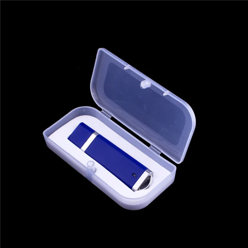 플라스틱 상자 USB 플래시 드라이브 128GB 블랙 메모리 스틱 64GB 크리 에이 티브 비즈니스 선물 펜 드라이브 32GB 레드 Pendrive 블루 U 디스크