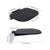 Solid Folding Seat Wall Mounted,Easy Clean Foldable Shower Chair Fold Up Shower Stool Ergonomic Design For All Age Groups 6