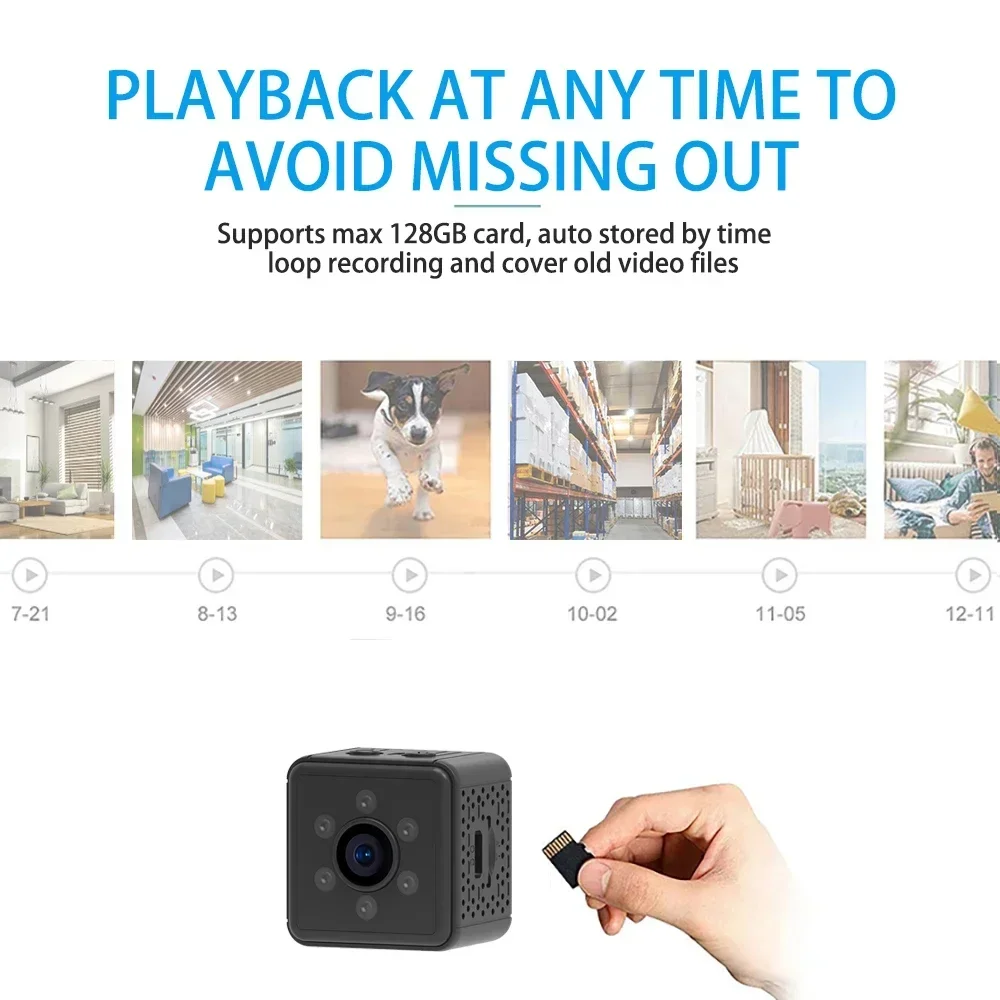 

Small IP Home Security Camera Sleep Standby support Remote New V3 Mini Cameras HD Camera Super Wireless WiFi Surveillance ON/OFF