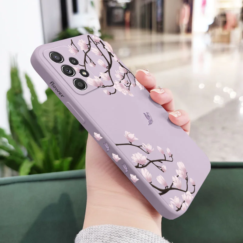 Tree Branch Case For Samsung A16 A06 A54 A34 A14 A15 A25 A35 A55 A04 A24 A73 A53 A33 A13 A03S  A72 A52 A42 A32 A22 A12 4G 5G 5