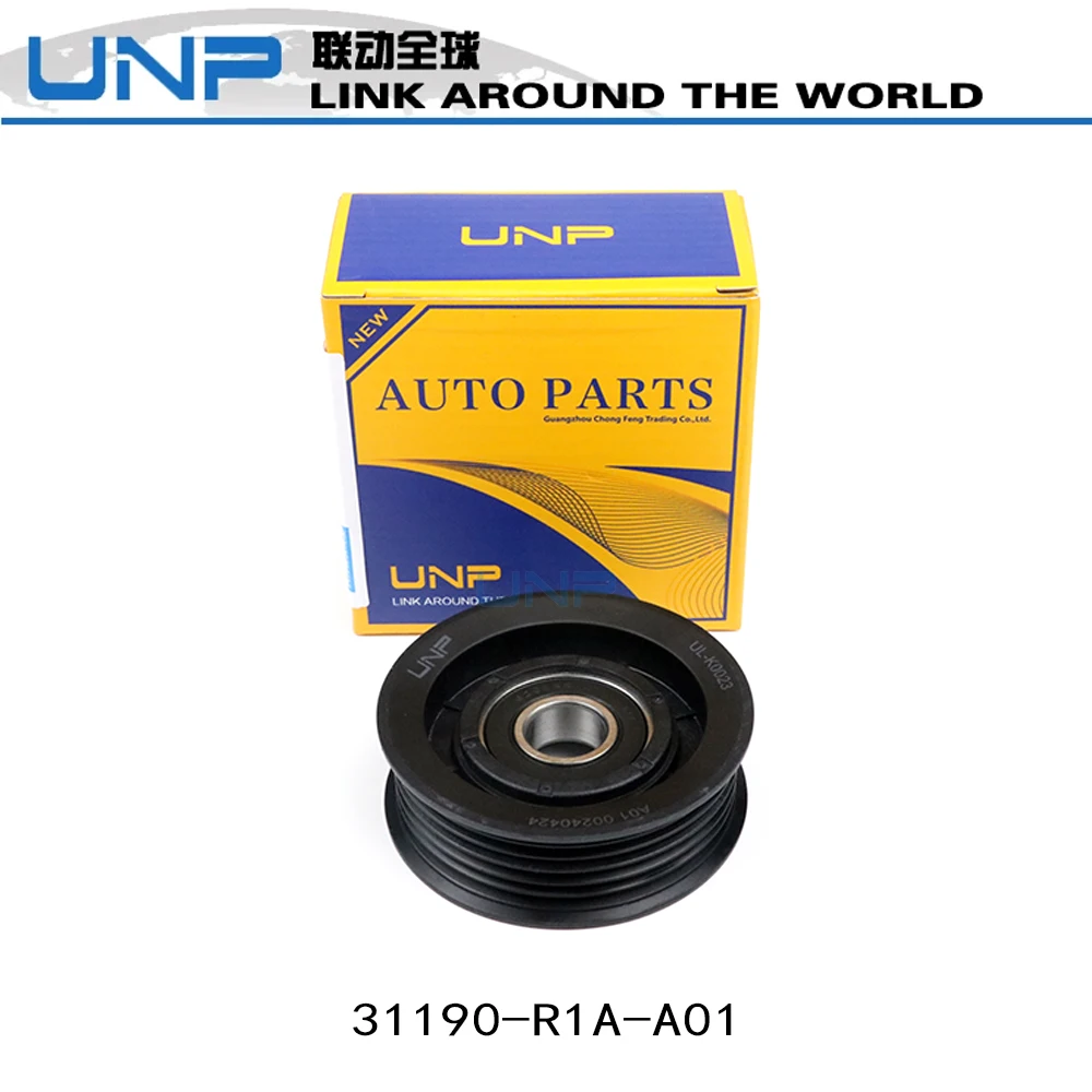 31190-R1A-A01 Idler Pulley for HONDA Civic VIII IX X, CR-V II IV V, Accord IX, HR-V II, 1.8L 2.0L, 31190R1AA01 31190-R0A-005
