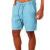 KB 2022 New Men's Cotton Linen shorts Pants Male Summer Breathable Solid Color Linen Trousers Fitness Streetwear S-4XL 3