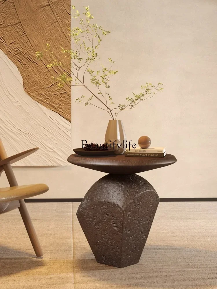 

Silent Style Lucky Stone Art Side Table Corner Table High-Grade Floor Tea Table Decorations Ornaments