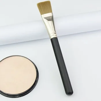 1Pc Professional Wooden Handle Foundation Brush Cream Blending Concealer Makeup Brush Soft Facial Mask Mud Brush Cosmetic Tools - Thumbnail 7