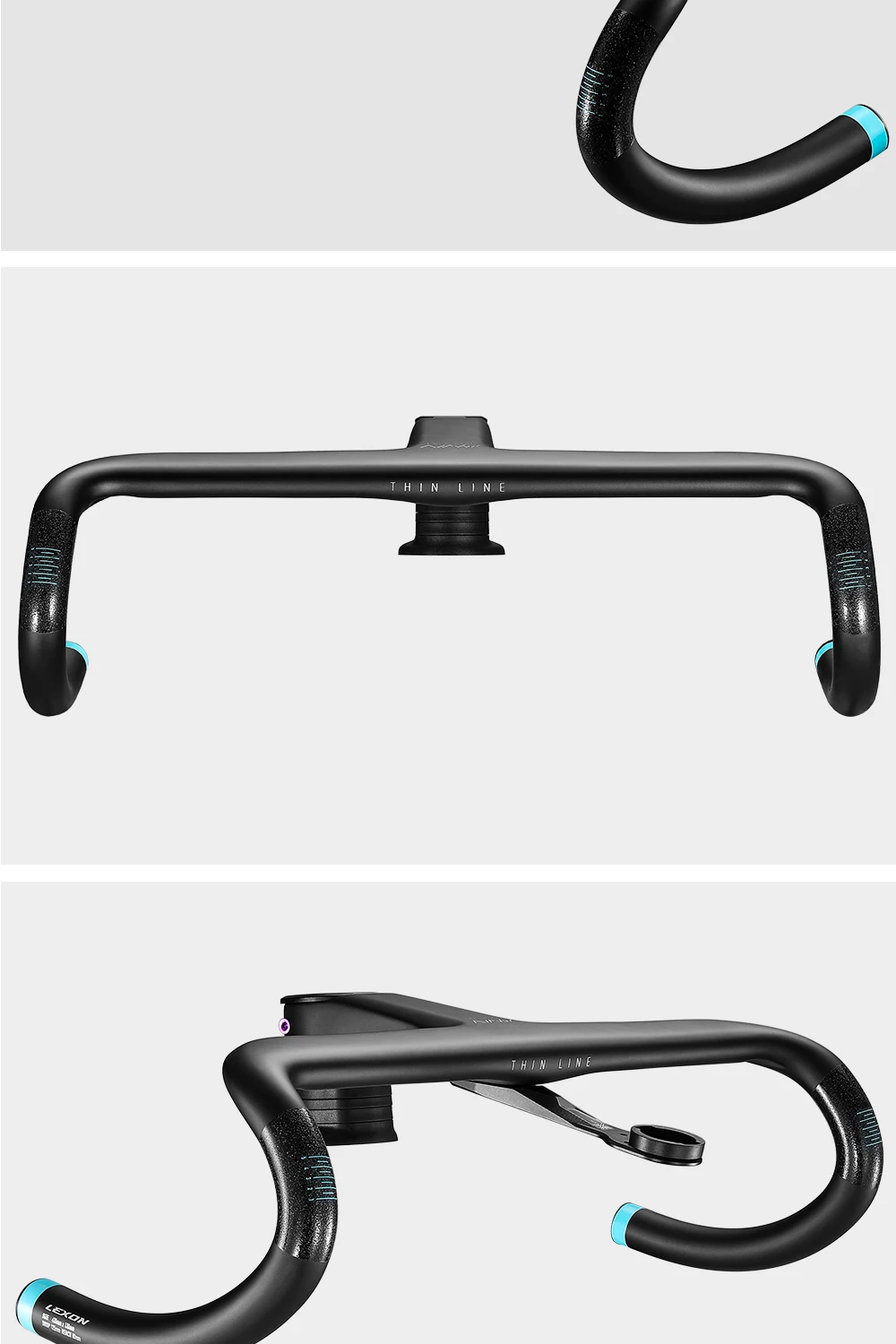 LEXON-THIN LINE Full Carbon Road Handlebar Ultralight Road