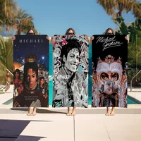 Michael Jackson Beach Towel Cartoon Cute Summer Kids Large Bath Pool Beach Towel Microfiber Absorbent for Swimming Travel 1