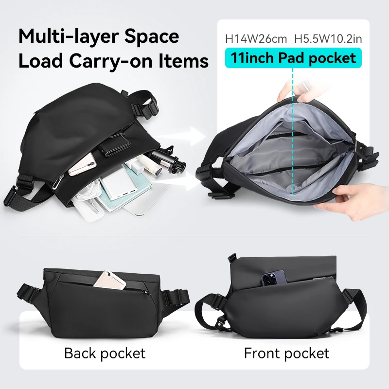 حقيبة يد جلدية مقاومة للخدش للرجال من Ryden، بتصمي...