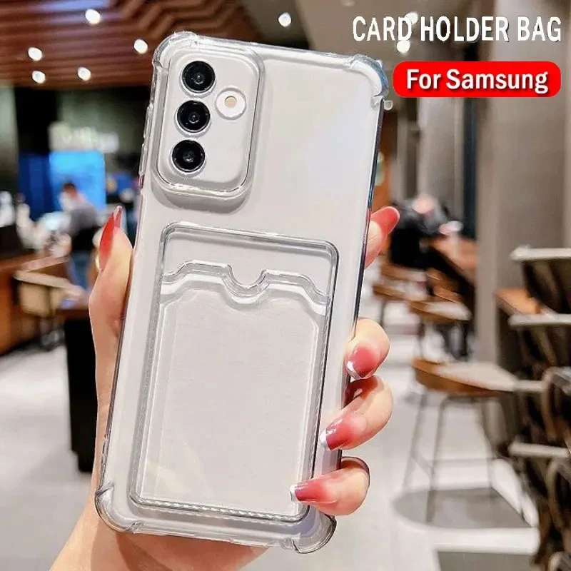 Silicone Card Holder Phone Case Cover