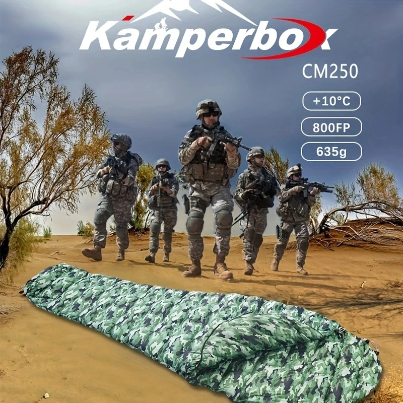 Kamperbox Cotton Sleeping Bag Camping Equipments Cotton Sleeping Bag Outdoor 3 Season Synthetic Sleeping Bag Ultralight Camping
