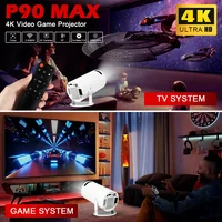 Игровая консоль P90 Max с 2 беспроводными контроллерами, 19000+ ретро-игр, поддержка 4K 1080P Androd11, портативный интеллектуальный игровой проектор — изображение 6