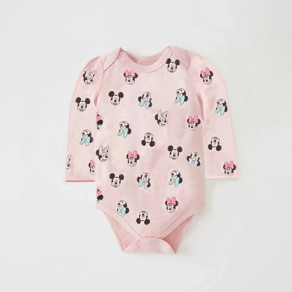 Minnie Baby Girl Rompers Spring Summer Newborn Baby Boy Jumpsuit Infant Baby Clothes 4