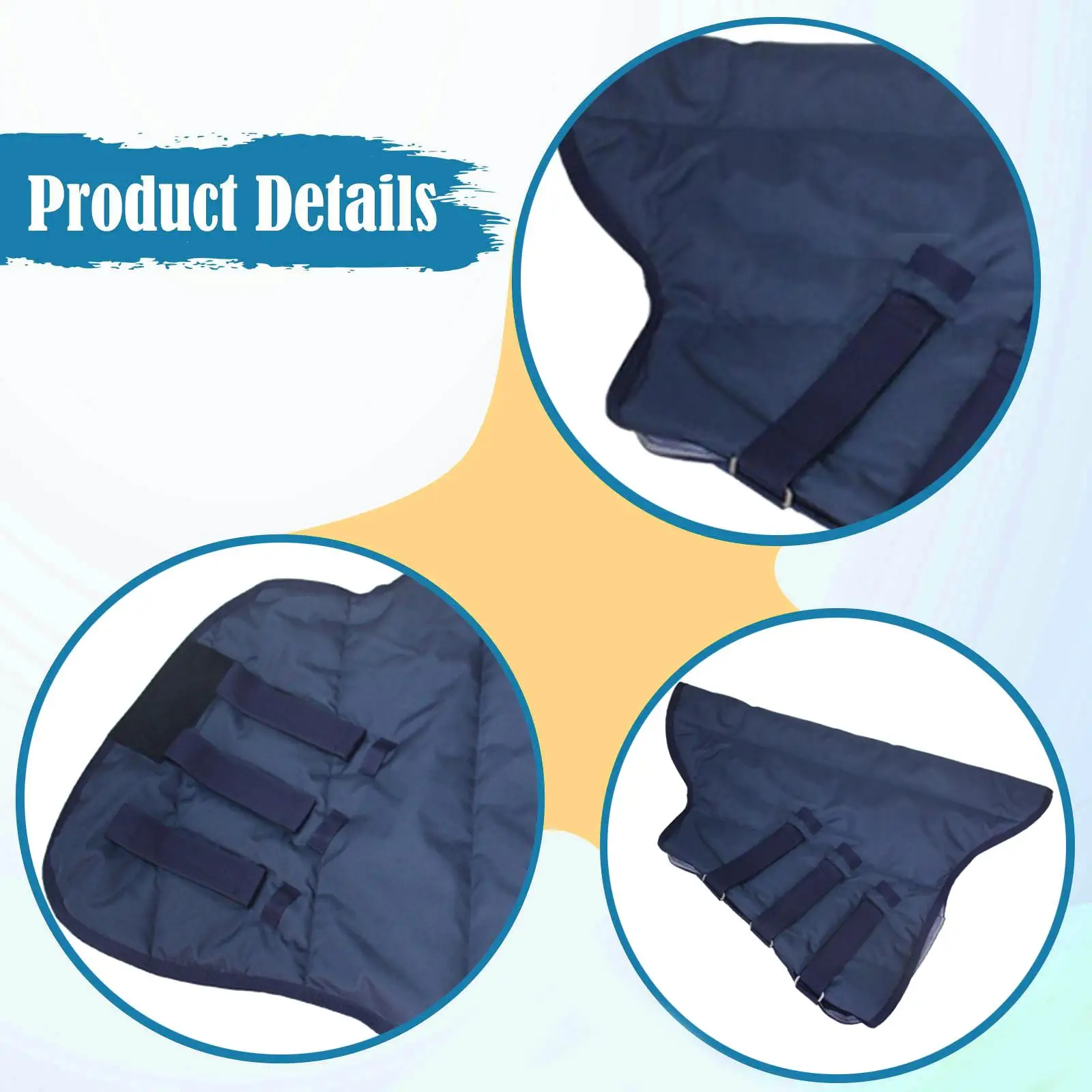 Horse Neck Cover for Warmth Scarf Equestrian Supplies Water Resistant Winter Filled 600D Oxford Cloth Neck Wrap Neck Protection
