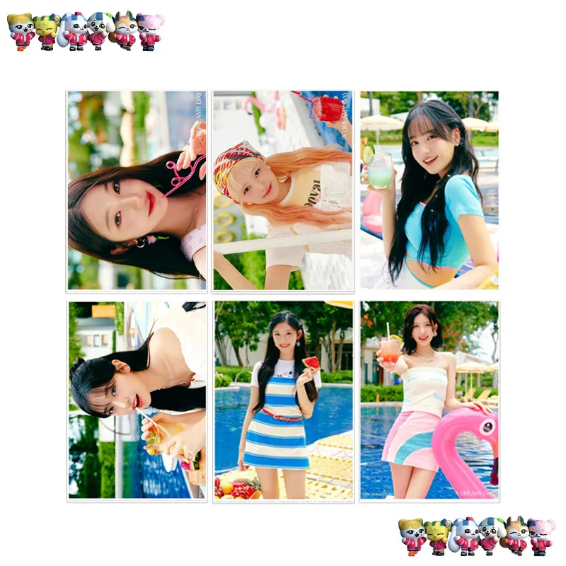 

1PCS NEW KPOP IVE A DREAMY DAY Poster Sticky Poster Whitepaper Sticker Room Bar Cafe Wall Decoration YUJIN LIZ REI Fans Gift