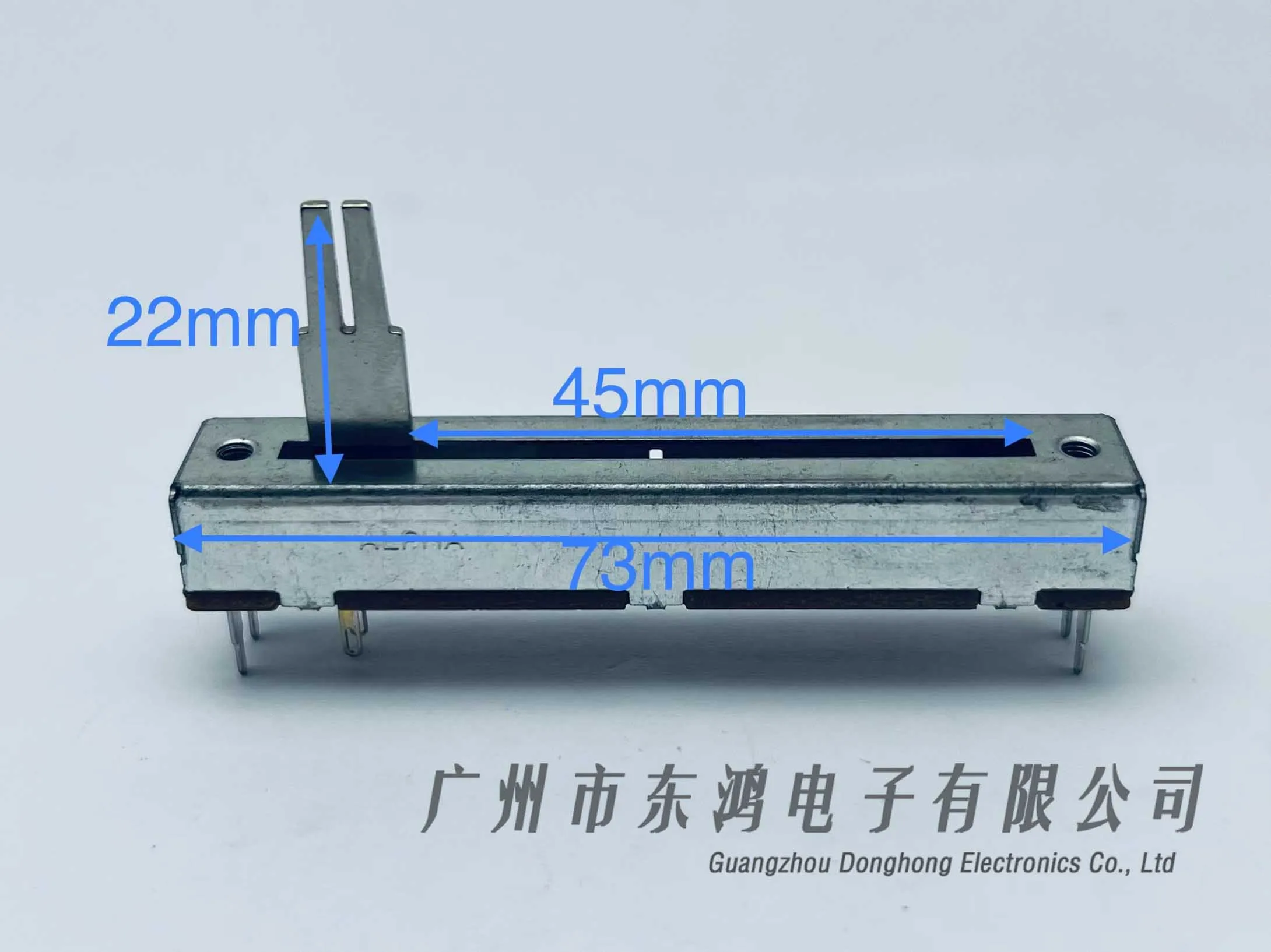 Linear Potentiometer 1pcs Mixer ALPHA SV453 A50Kx2 Straight Slide Potentiometer 20A6 / 73mm Fader Variable Resistors