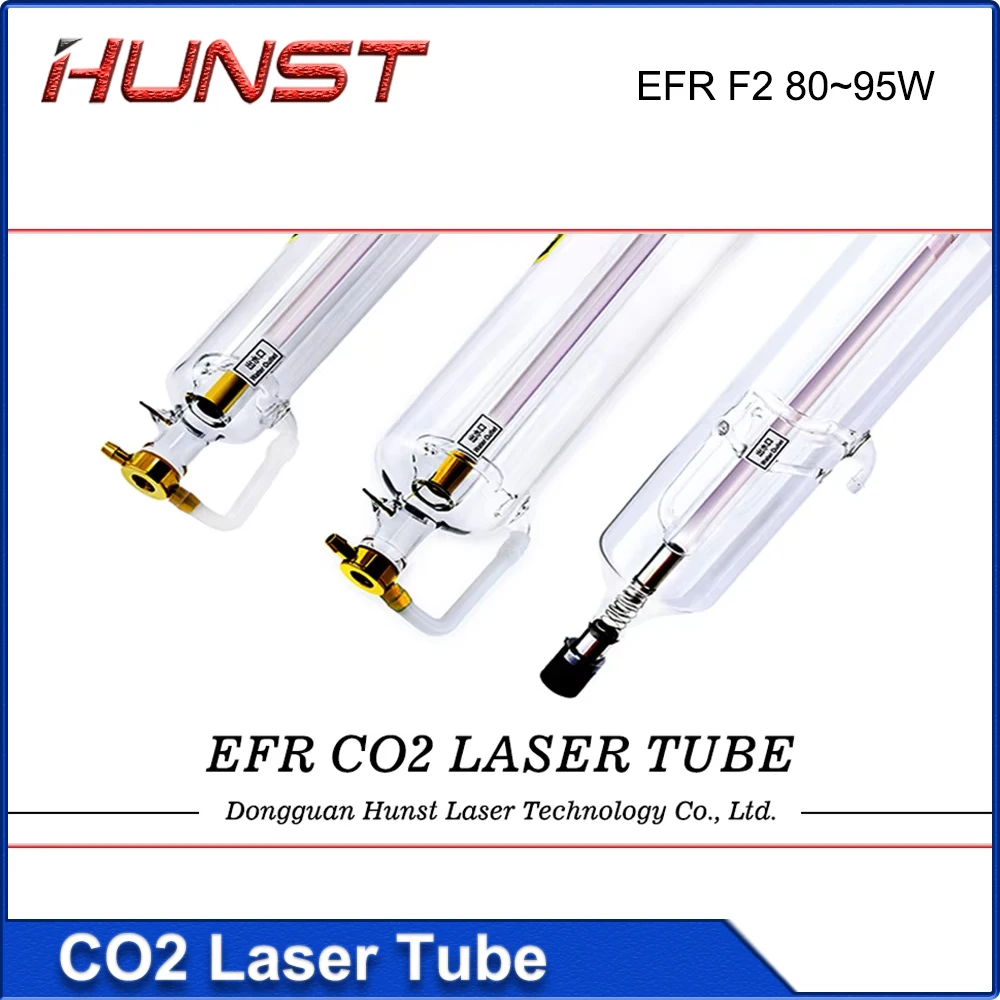 HUNST EFR F2 80-95W CO2 Laser Tube Diameter 80mm Length 1250mm Suitable For Laser Engraving And Cutting Machine