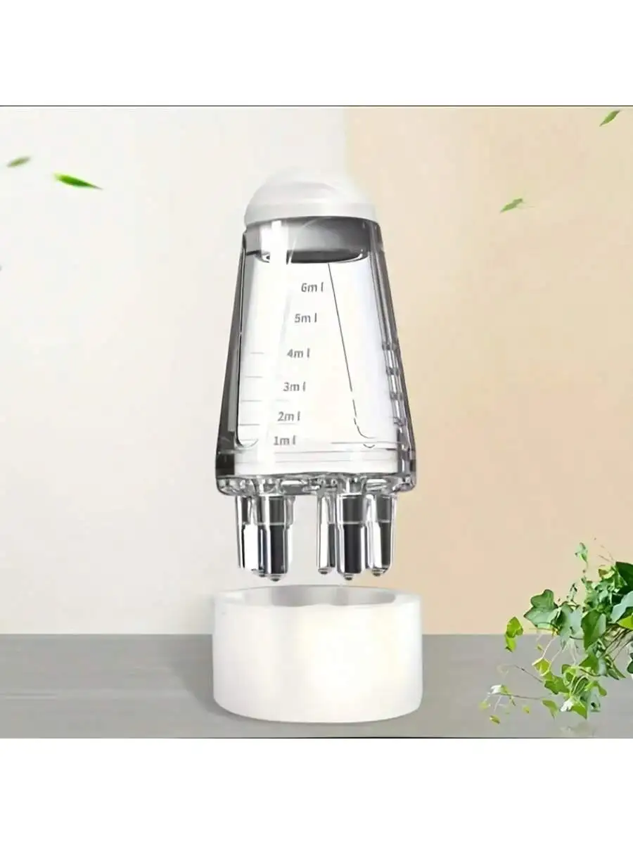 1 handheld rotating comb for essential oils - small size suitable for normal hair texture, scalp massage, and oil distribution.