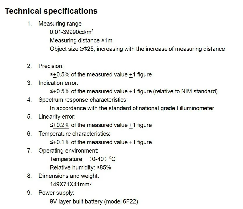 SM208 Portable Mini Luminance Light Meter | 0.01–39990 cd/m² Screen & TV Brightness Tester for X-Ray Display Calibration detail image 1
