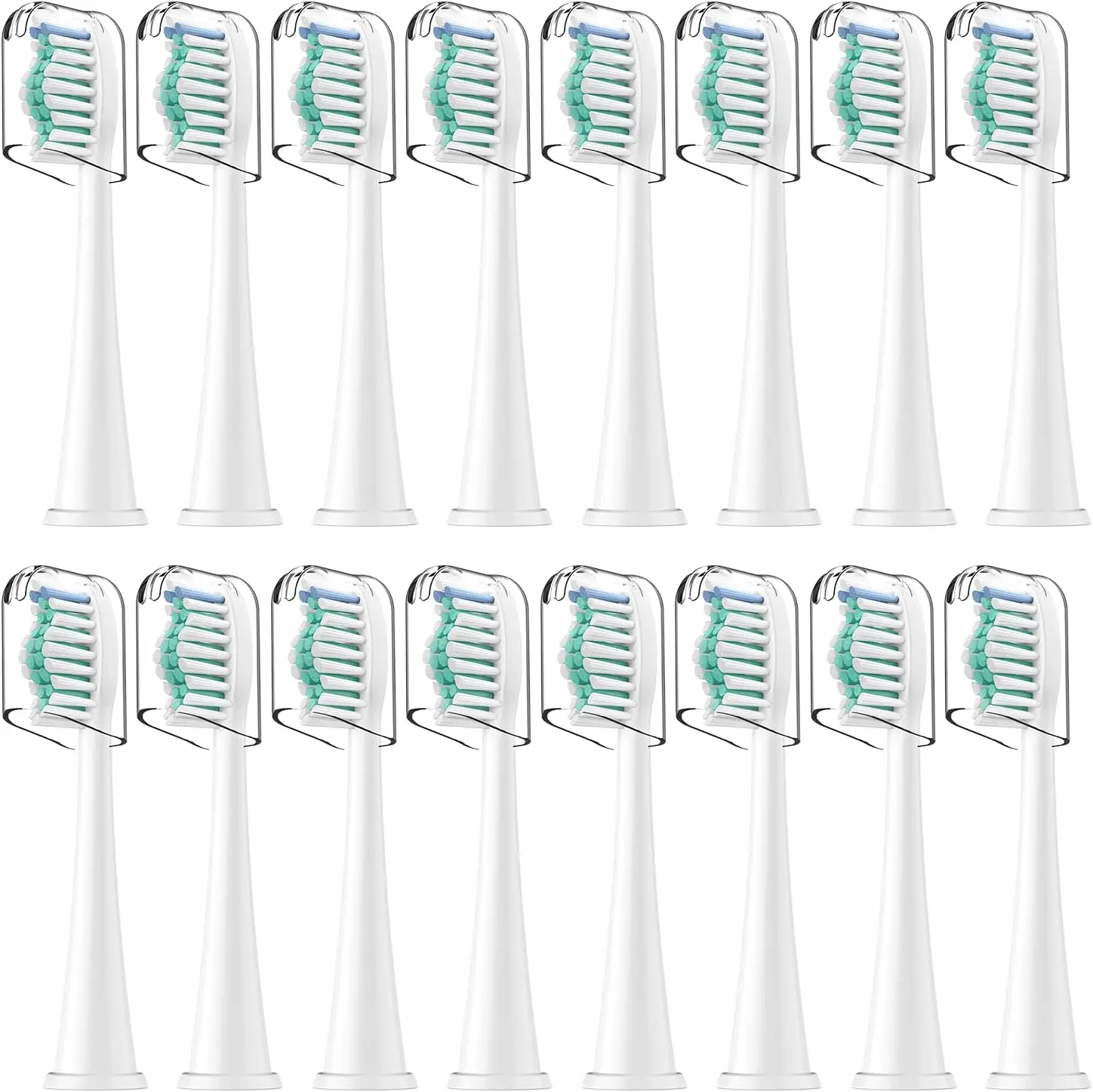 4/8/12/16/20PCS Teeth Whitening Replacement Toothbrush Heads for Phi lips Sonc Care Series toothbrush heads electric toothbrush with battery for adult soft bristle waterproof oral hygiene teeth whitening with replacement brush heads set