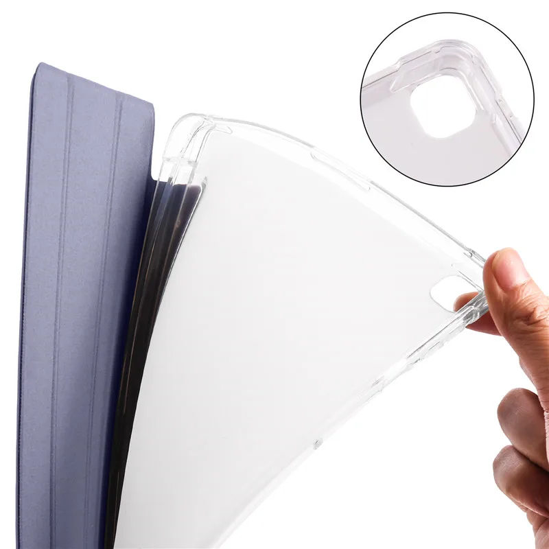 For Matepad T10S Case With Pencil Holder Tablet PU Leather Flip Shell For Huawei Matepad T10 Cover Soft TPU Back Coque + Gift_voghion.com