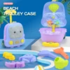 Toddler Beach Toys for Kids ,8 Piece Sand Toys Including , Watering Can, Rake, Shovel, 4 Sand Molds,Outdoor Indoor Play Gift 6