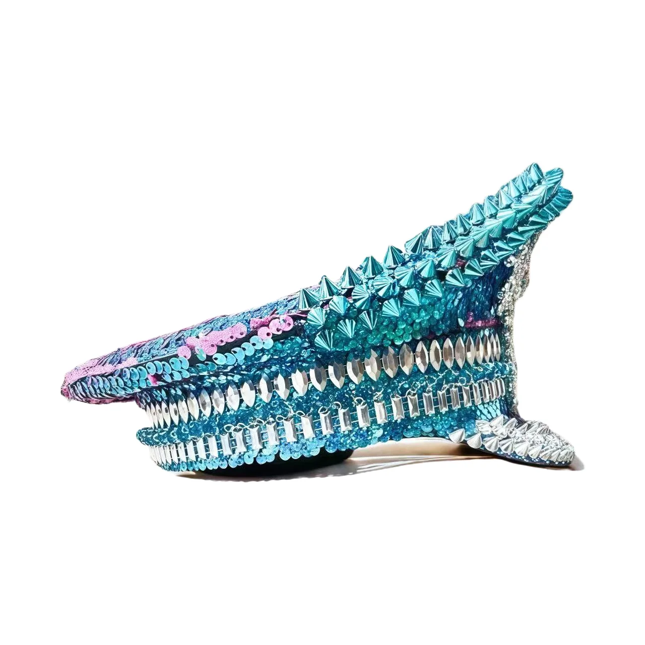 Bling Captain Hat Rhinestone Captains Hat for Men Steampunk Burning Man Military Cap gorras para hombres gorra militar