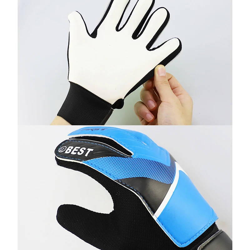 2pcs Kids Football Goalkeeper Gloves Primary And Secondary School Students Sponge Wear-resistant Non-slip Goalkeeper Gloves