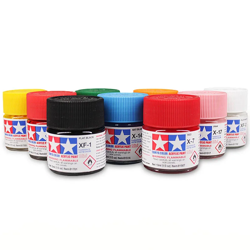 10ml Tamiya XF1-XF24 model paint water-based acrylic paint  colored paint matte series 11 3
