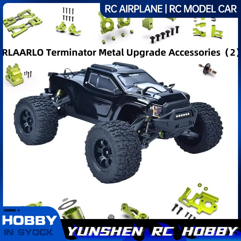 Terminator-Zubehör (2) Metall-Upgrades, Servomotor, Becher, Motorsitz, Stoßdämpfer, Zahnradträger, Chassis usw