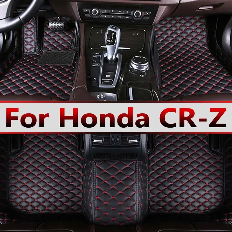 

Автомобильные напольные коврики для Honda CR-Z CRZ ZF1 ZF2 2010 ~ 2016, автомобильные накладки на ножки, роскошный кожаный ковер, детали интерьера, автомобильные аксессуары