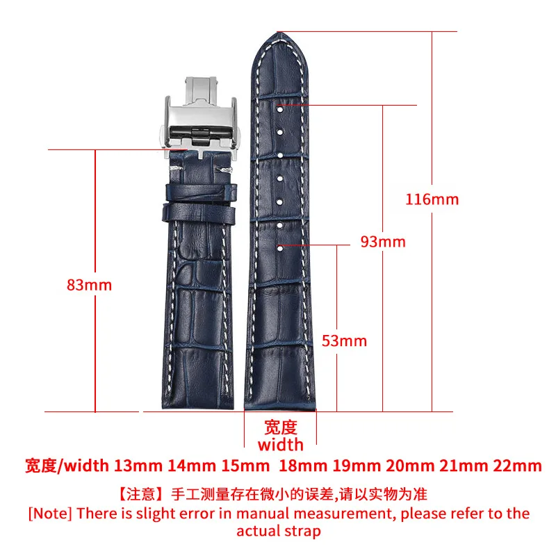 Premium Genuine Leather Watchband - Elegant Watch Strap & Bracelet in Cowhide