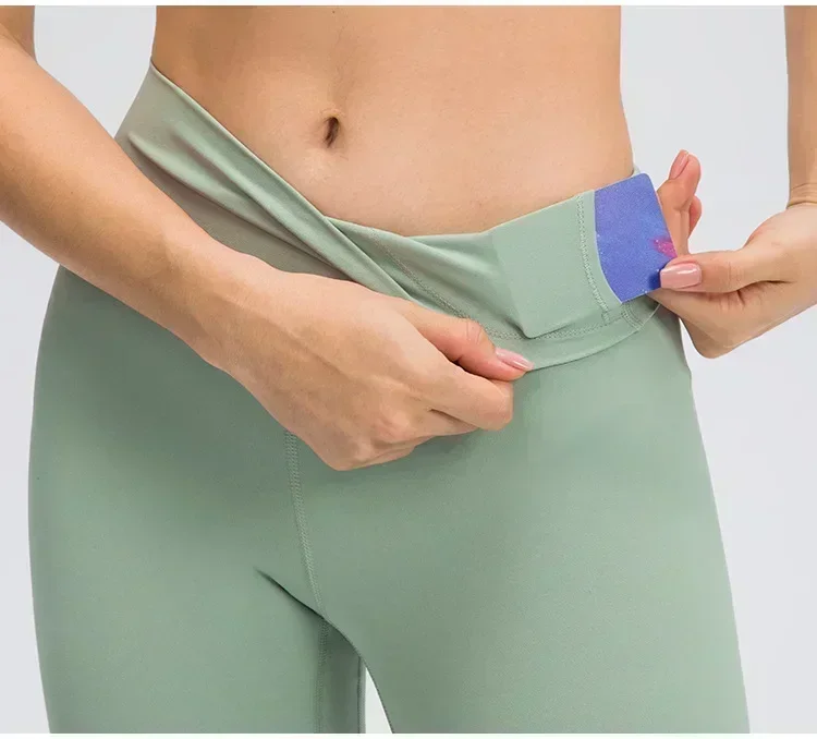 Align Women Sports Leggings High Waist Lift Hips Elastic Yoga Skinny Pants Comfortable Gym Fitness Push-ups Trousers