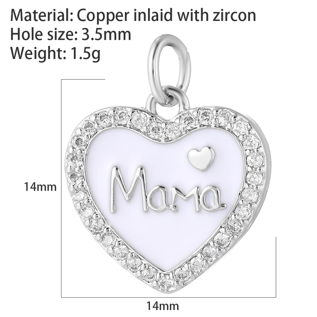 Heart Love Pendant Charms Diy Earrings Necklace Bracelet Make Charms for Jewelry Making Supplies Accessories Evil Blue Eye