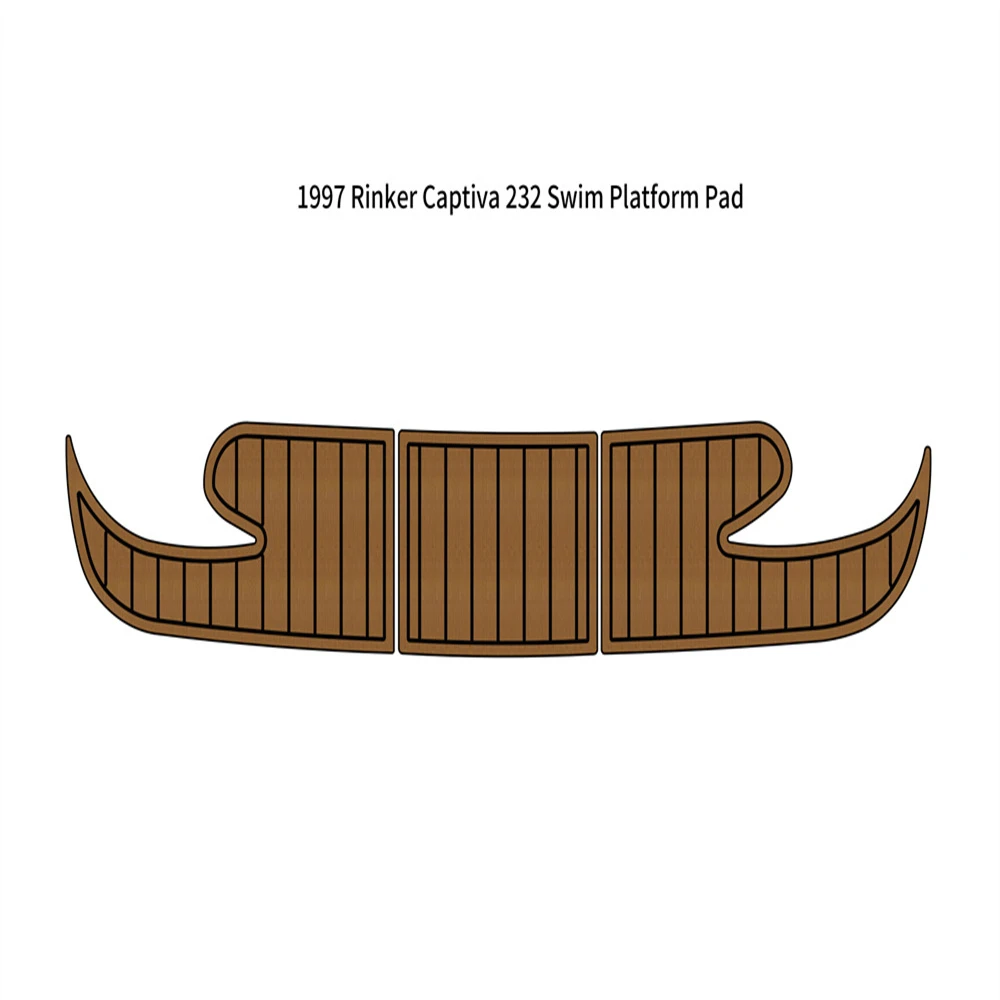 

1997 Rinker Captiva 232 платформа для плавания шаговый коврик для лодки EVA пена Тиковый напольный коврик SeaDek маринемат Gatorstep стильный самоклеящийся