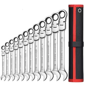 Combination Ratchet Wrench,Key Wrench Kits , Dual-purpose Ratchet Tool, Ratchet Combination Set, Car Hand Tools 1