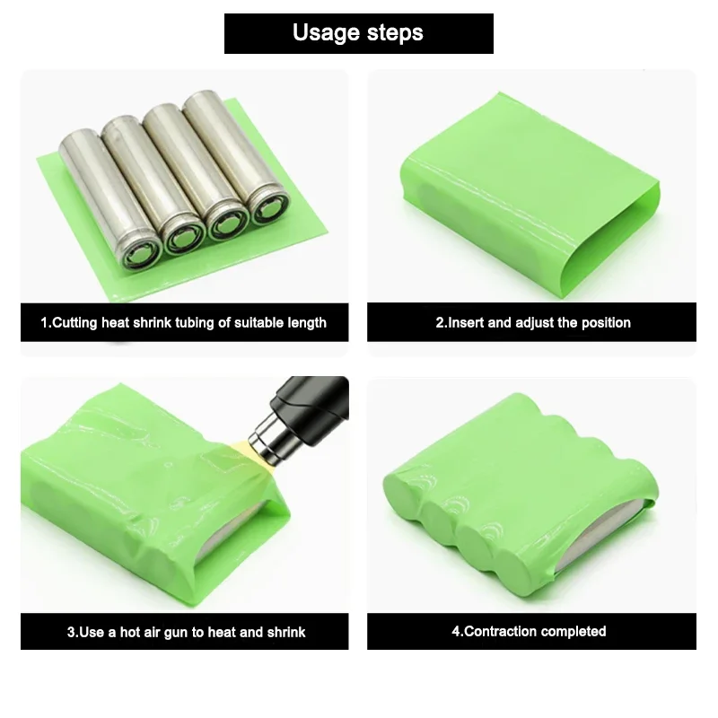 15mm ~ 150mm 18650 Lipo Battery PVC Heat Shrink Tube Pack Insulated Film Wrap Case Protection Cable Sleeve heat shrink tubing,heat shrink tube