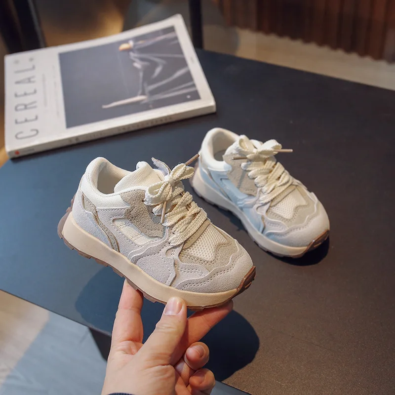 Zapatillas 어린이 캐주얼 신발, 메쉬 통기성 어린이 스니커즈, 여아 남아 테니스 신발, 패션 그린 스포츠 신발, 봄 신상