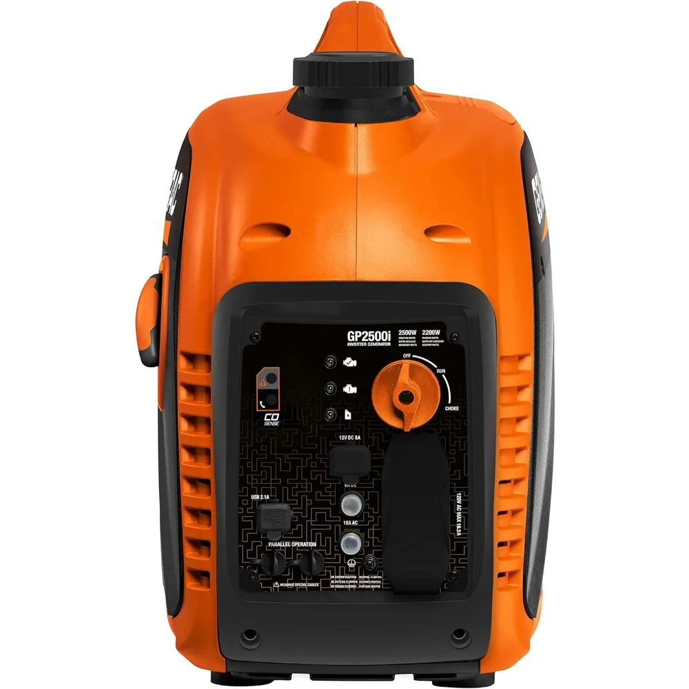 8251 GP2500i 2,500-Watt Gas Powered Portable Inverter Generator-Compact and Lightweight Design-Produces Clean