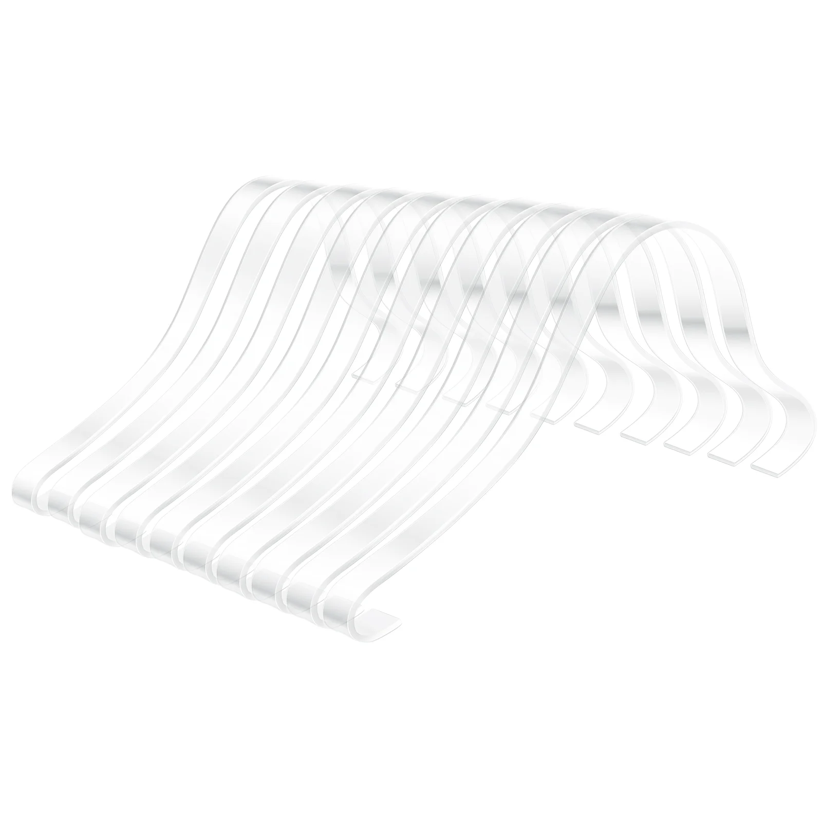 10 Pcs Shoe Acrylic Racks Woman House Slippers for Men Heels Plastic Shoes Support