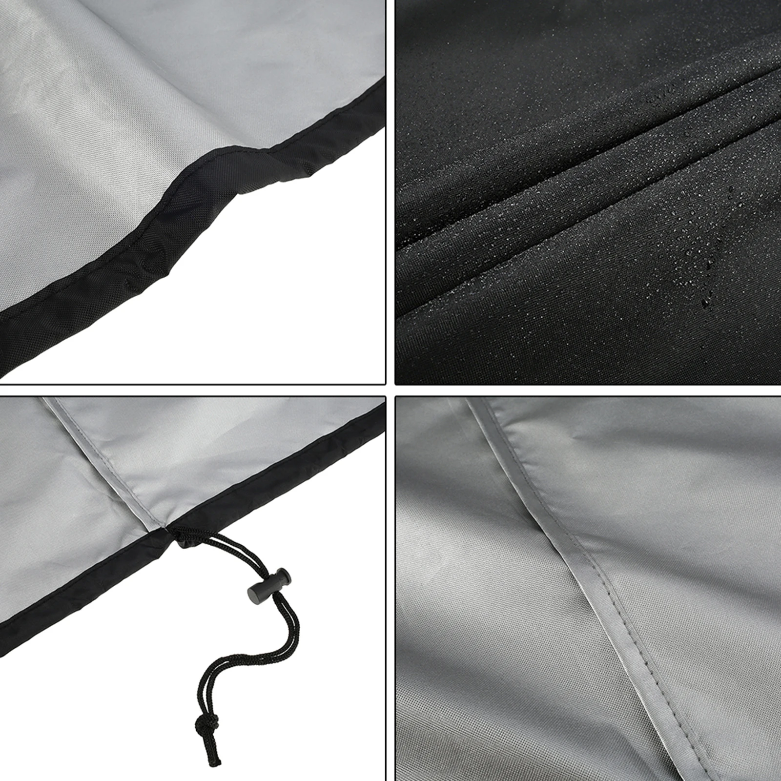 Stacked Chair Dust Cover 210D Oxford Cloth Waterproof Garden Chair Cover with Storage Bag Furniture Protector Cover for Outdoor