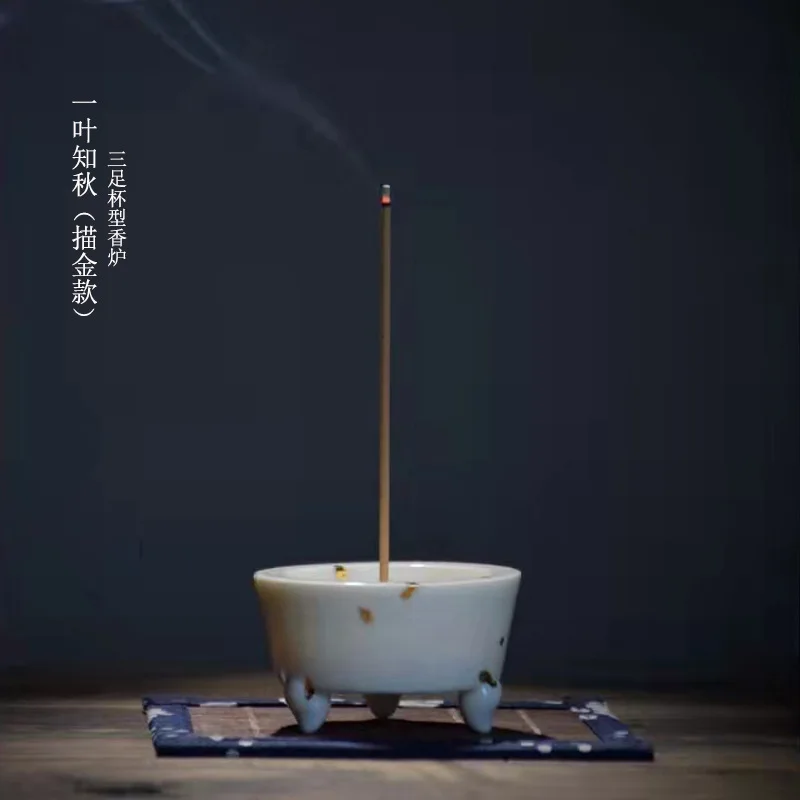 2 Porta Incenso Samurai In Ceramica, Statuette Minimaliste Con Spada, Per Bastoncini, Effetto Cascata Di Fumo, Decorazione Zen - 3